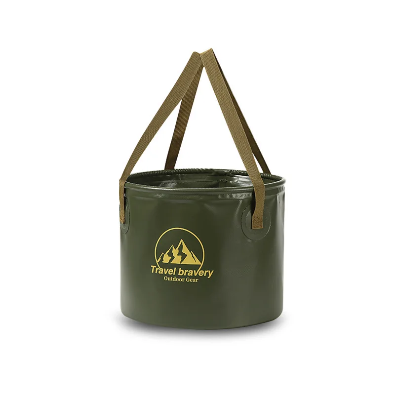 5/10/20L Folding Portable Bucket with Cover Car Wash Fishing Bathroom Tool Silicone Bucket Outdoor Camping Household Supplies view 6