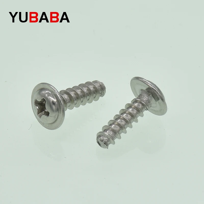 DIDIN968 Cross Recessed Pan Head Tapping Screws With Collar 304 stainless steel  M1.7M2.3M2.6M3M3.5M4