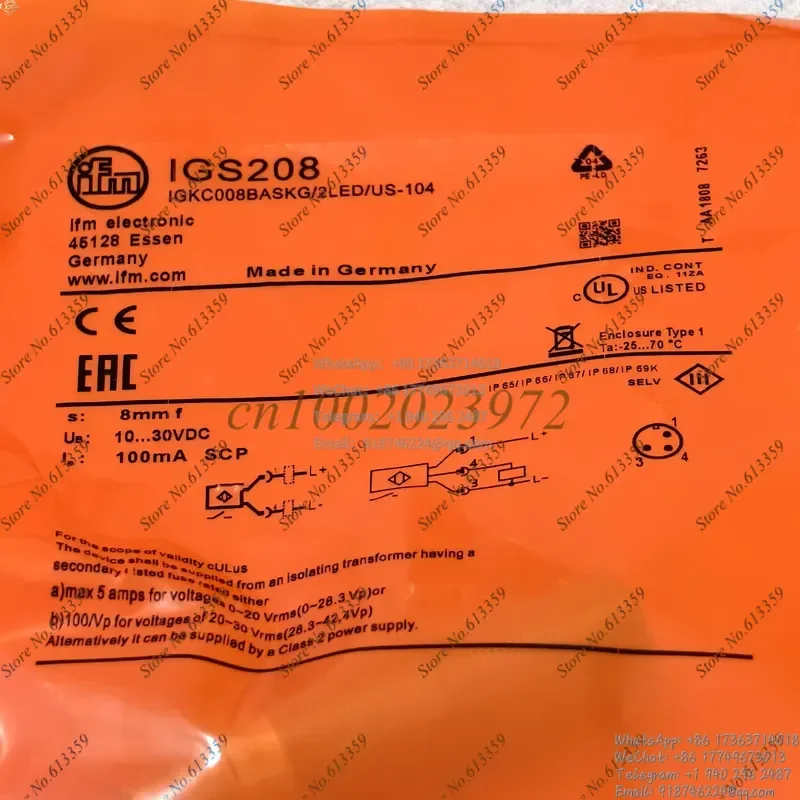 

1PC New High Quality IGS205 IGS206 IGS207 IGS208 IGS209 Inductive Sensor