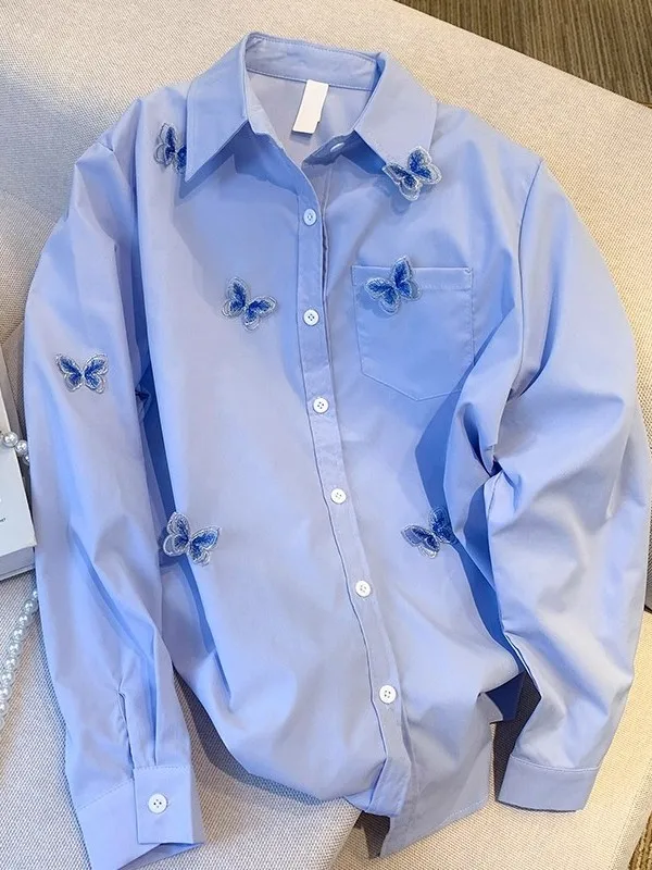 

Рубашка унисекс с длинным рукавом, очень большого размера (до 300 фунтов), с 3D-вышивкой, премиум-качество, свободный крой, универсальный топ для ранней весны