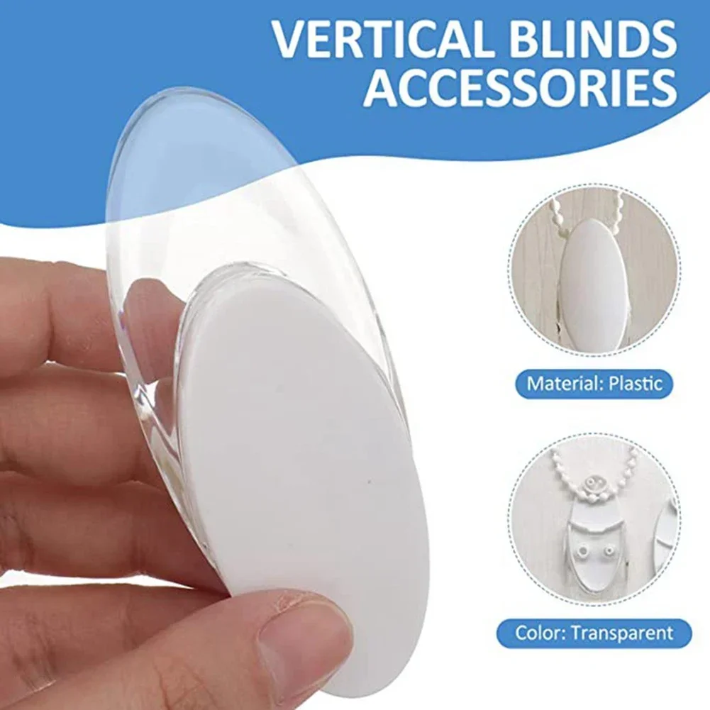 8Pcs Roller Blind Pulley Handles Vertical Blinds Curtain Cord Weight Hanging Handle Plastic Tension Device Accessories