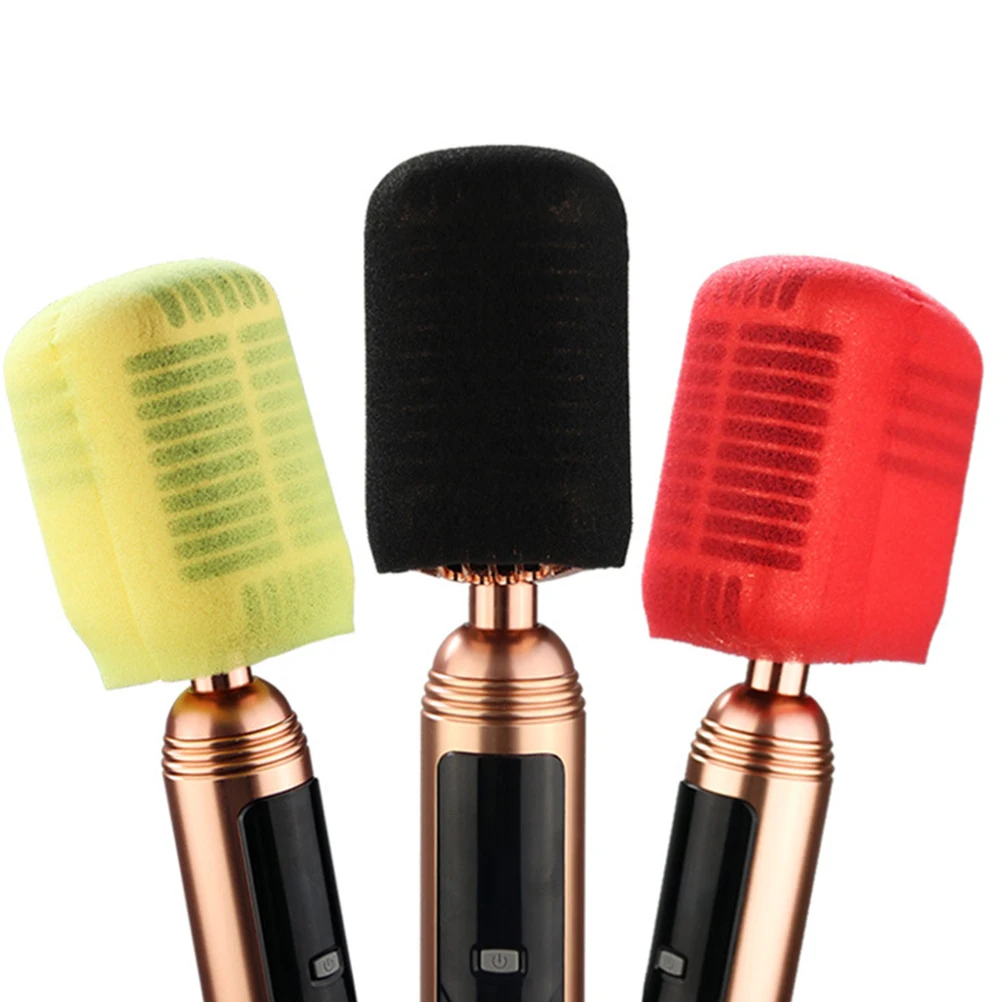 

12pcs Thickened Sponge Microphone Covers Disposable H held Mic Cases for KTV Party Stage Performance Universal Fit Moisture