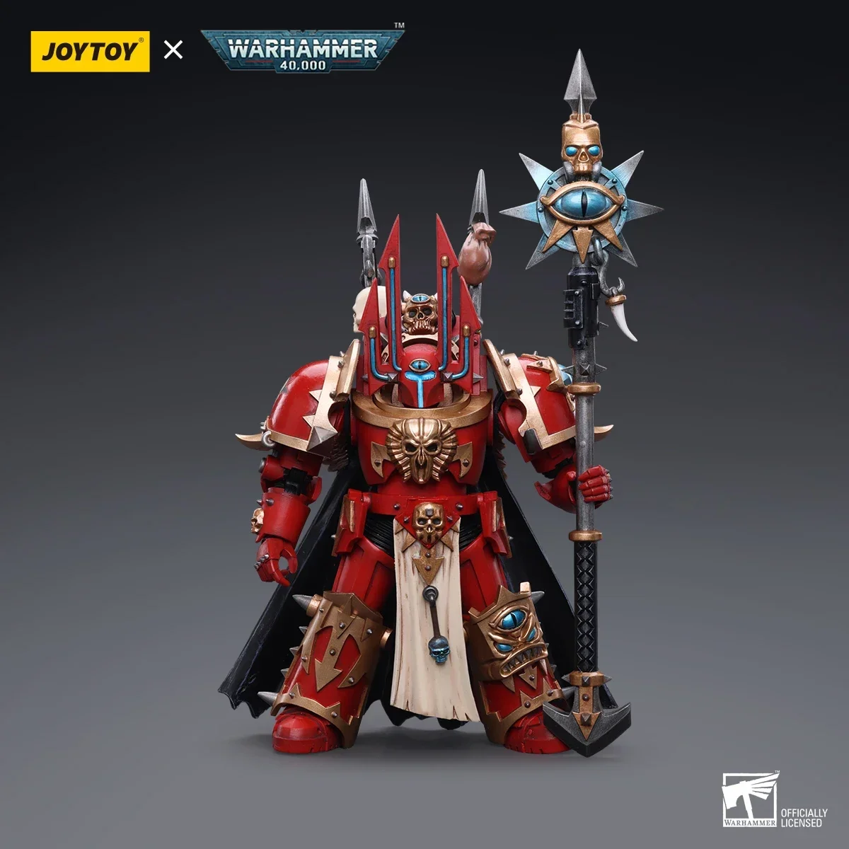 [IN STOCK] JOYTOY Warhammer 40k 1/18 Action Figures Chaos Space Marines Crimson Slaughter Sorcerer Lord Collection Anime Model