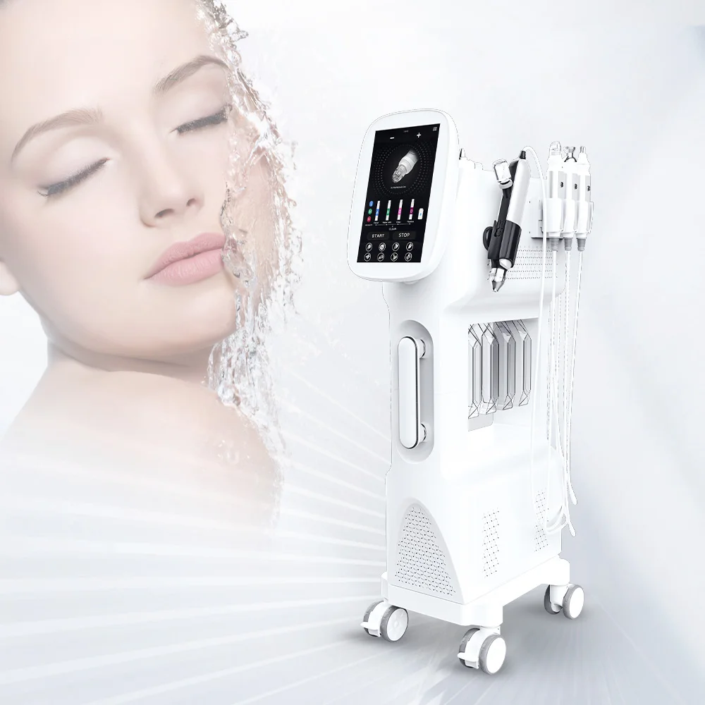 Affordable OEM Logo High Frequency Facial Machine Hydrodermabrasion Facial Machine Cleaner Facial Microdermabrasion Machine