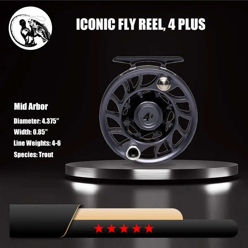 Hatch Iconic Fly Reel Fishing Reels Double Handle Ryobi Equipment Baitcasting Goods Spinning Tackle Accessories Sea Sports