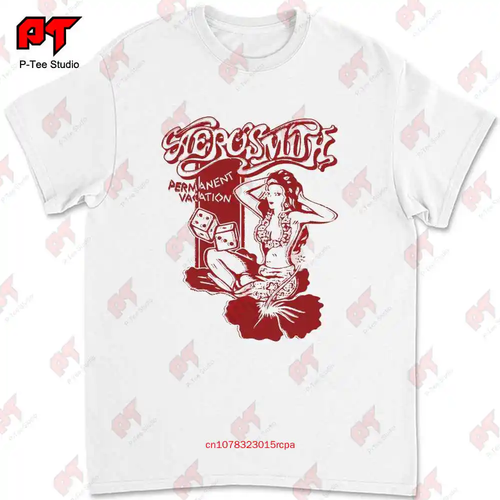 Permanent Vacation Hula Girl Aerosmith T Shirt 0ML2