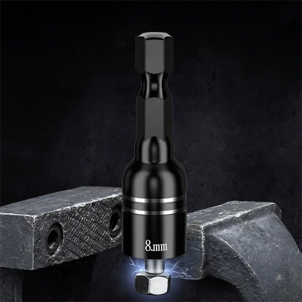 

8mm Size Magnetic Nut Screwdriver Hexagonal Socket High-quality Materials Hex Shank Driver Length Hex Socket Magnetic Design