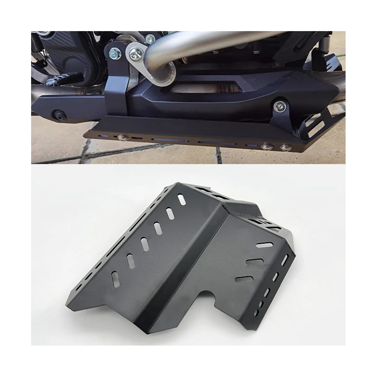 Motorcycle Engine Protection Cover Chassis Under Skid Plate for CB500X CB400X 2019-2022(Silver)