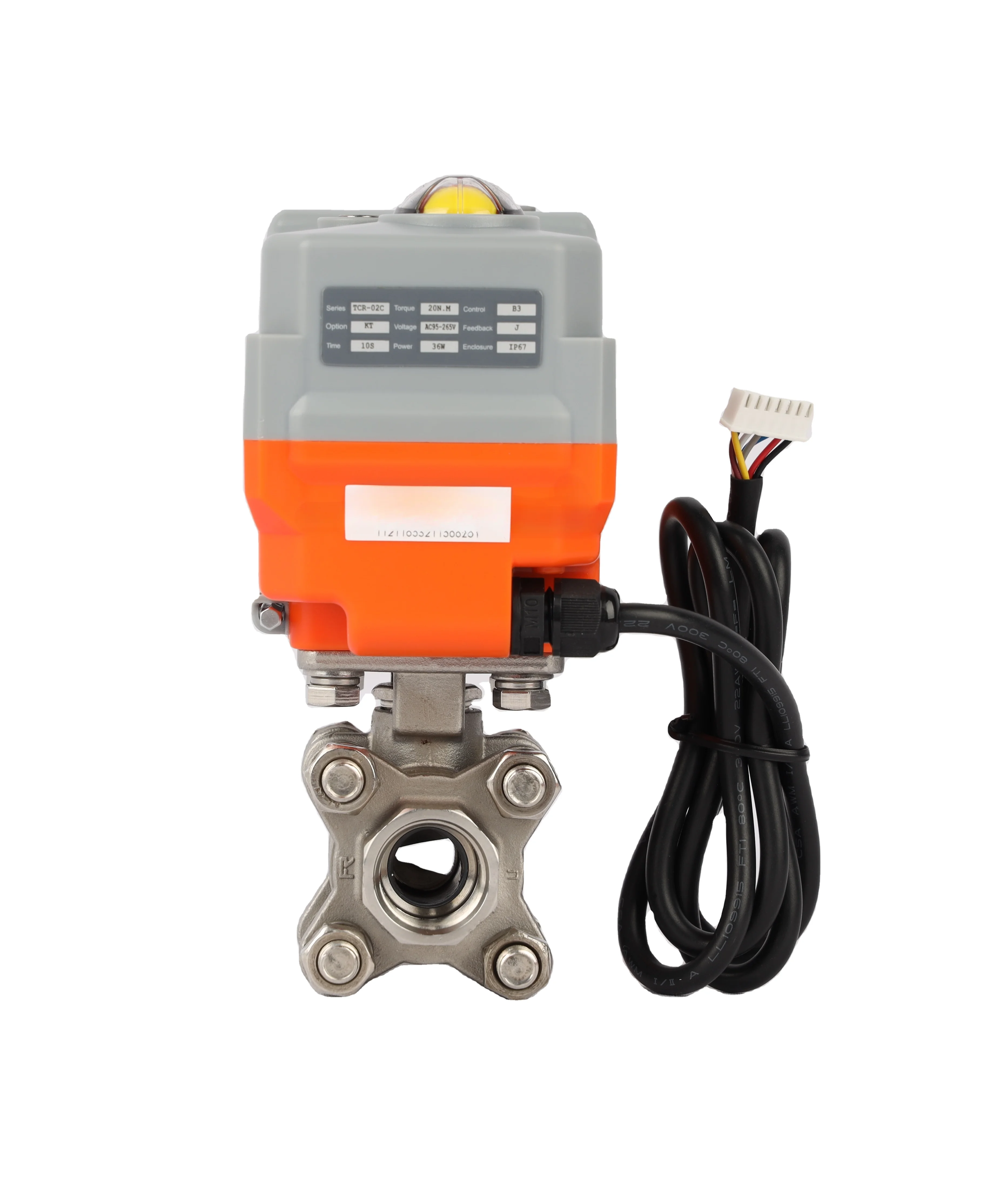 304 stainless steel water flow regulating valve actuator 2-way electric