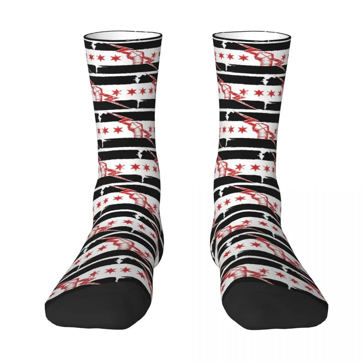 

CM Punk WWE Socks Harajuku Sweat Absorbing Stockings All Season Long Socks Accessories for Unisex Gifts
