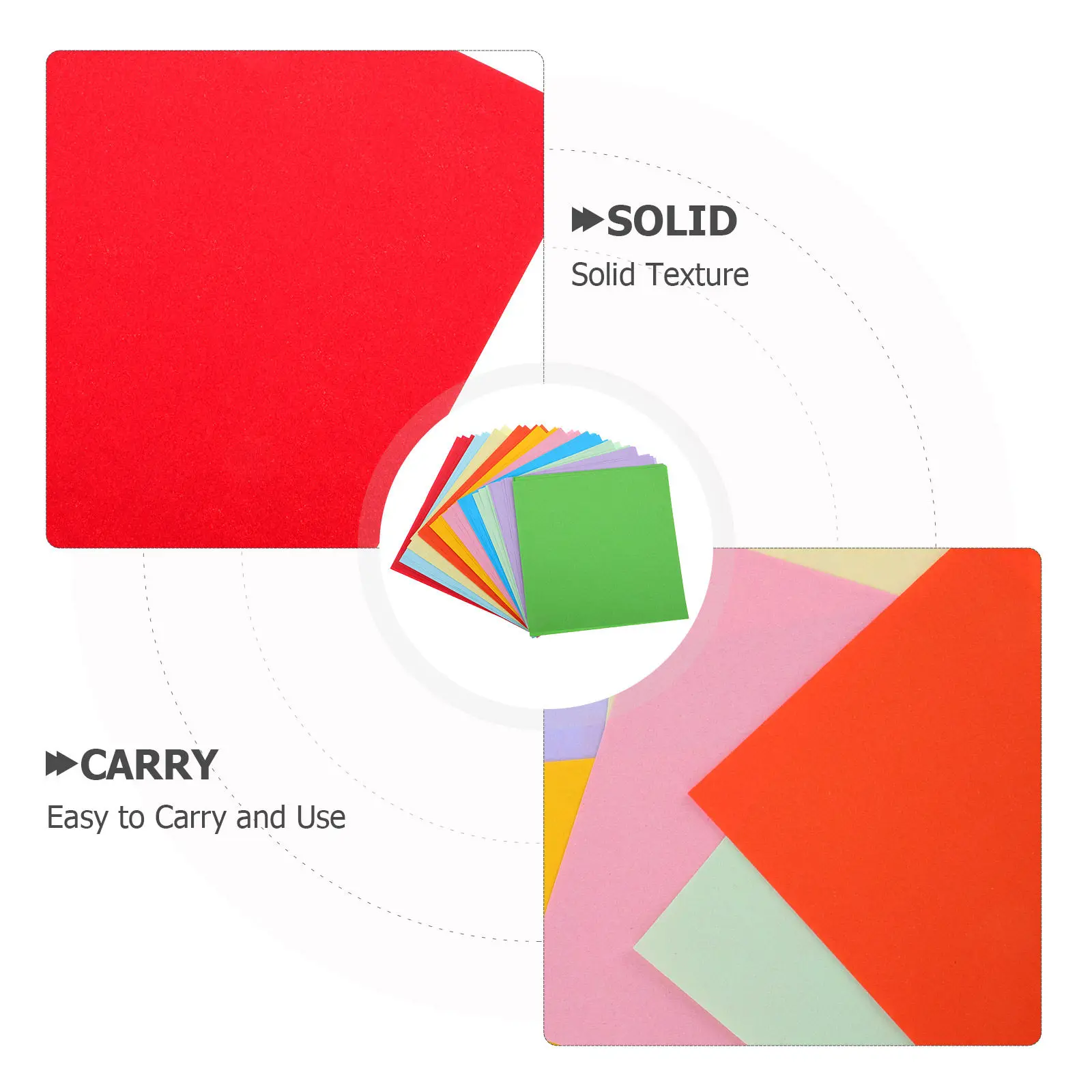 100Sheets Square Origami Paper Double Sided Colored Cardstock Vibrant Assorted Colors Sturdy for DIY Crafts Greeting Cards
