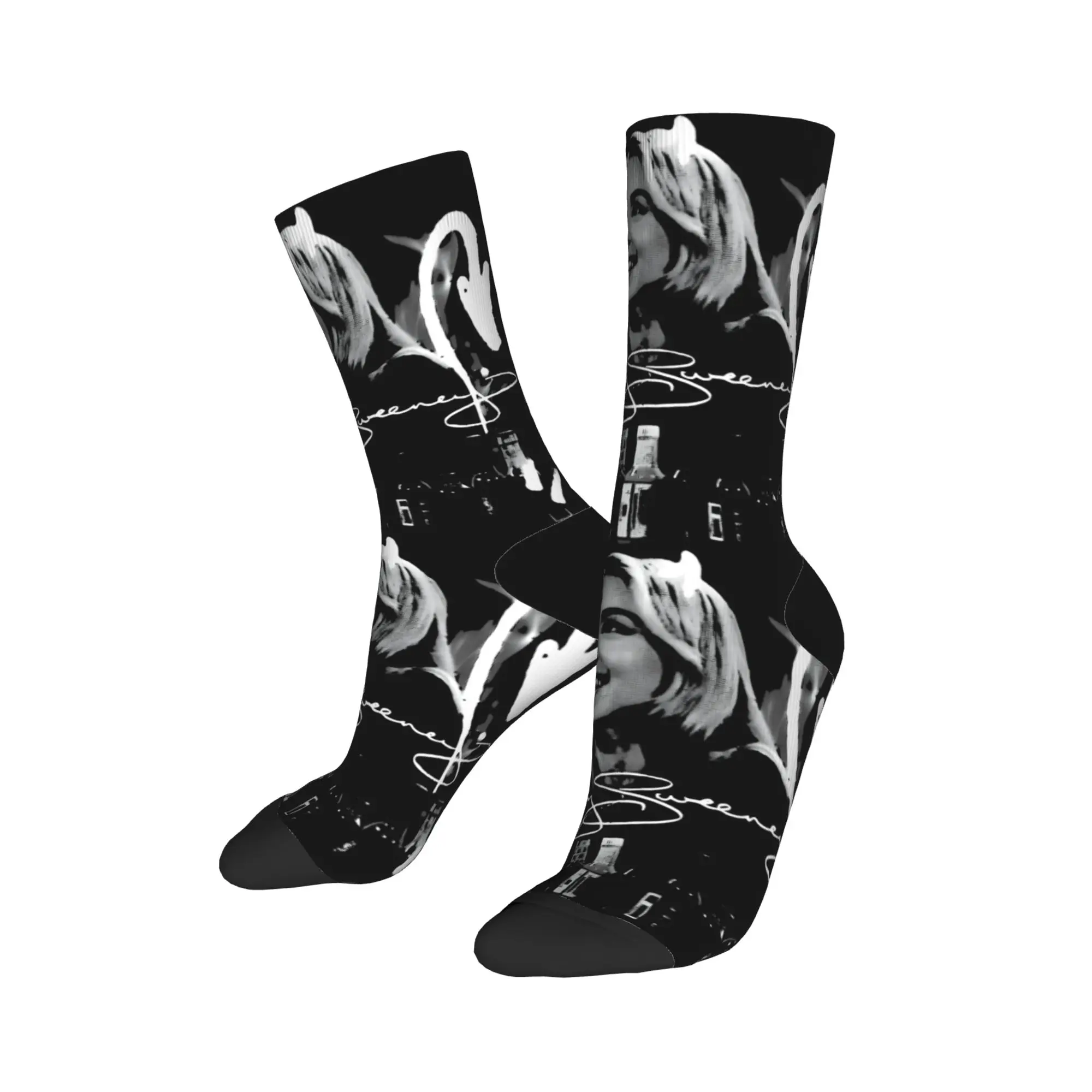 سيدني سويني الجوارب جوارب مضحكة الخريف عدم الانزلاق الرجال الجوارب مريحة الرسم في الهواء الطلق جوارب رياضية #3