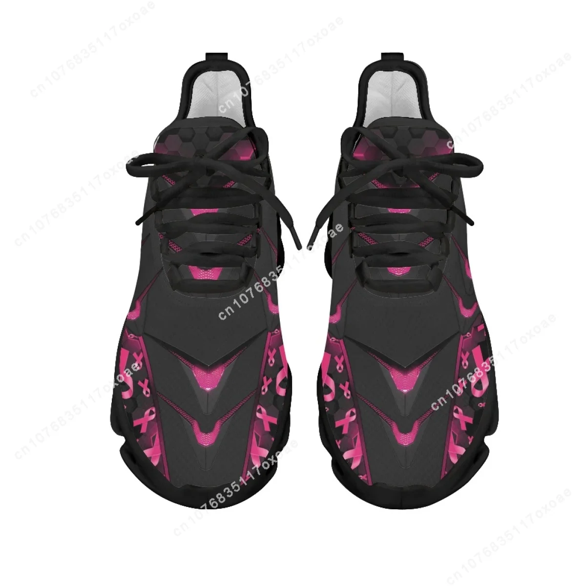Breast Cancer Shoes Light Soft Flats for Women I Wear Pink Breast Cancer Mesh Sneakers Outdoor Walking Footwear 2023