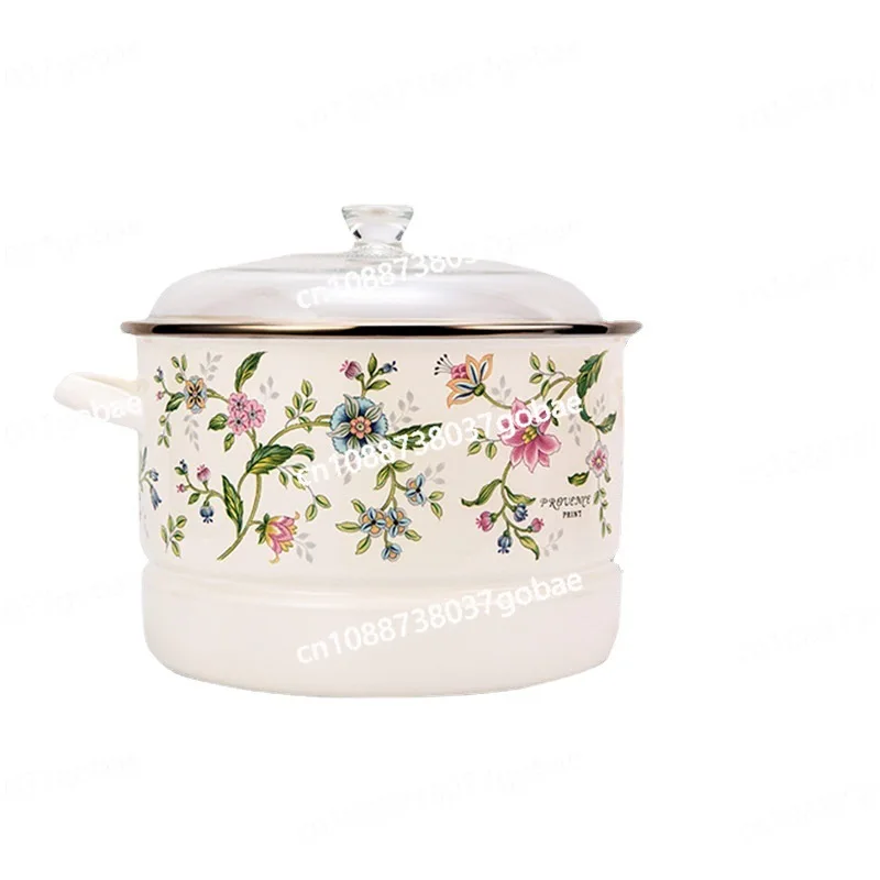 

Enamel pot, Provence series enamel stew high-value binaural soup pot