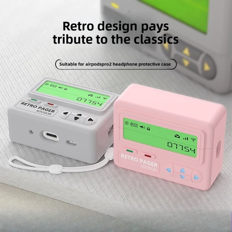 

Retro Silicone Classic Earbud Case Compatible with AirPods 2th Generation Drop-proof, Splash-proof, and Easy To Clean 2025 New