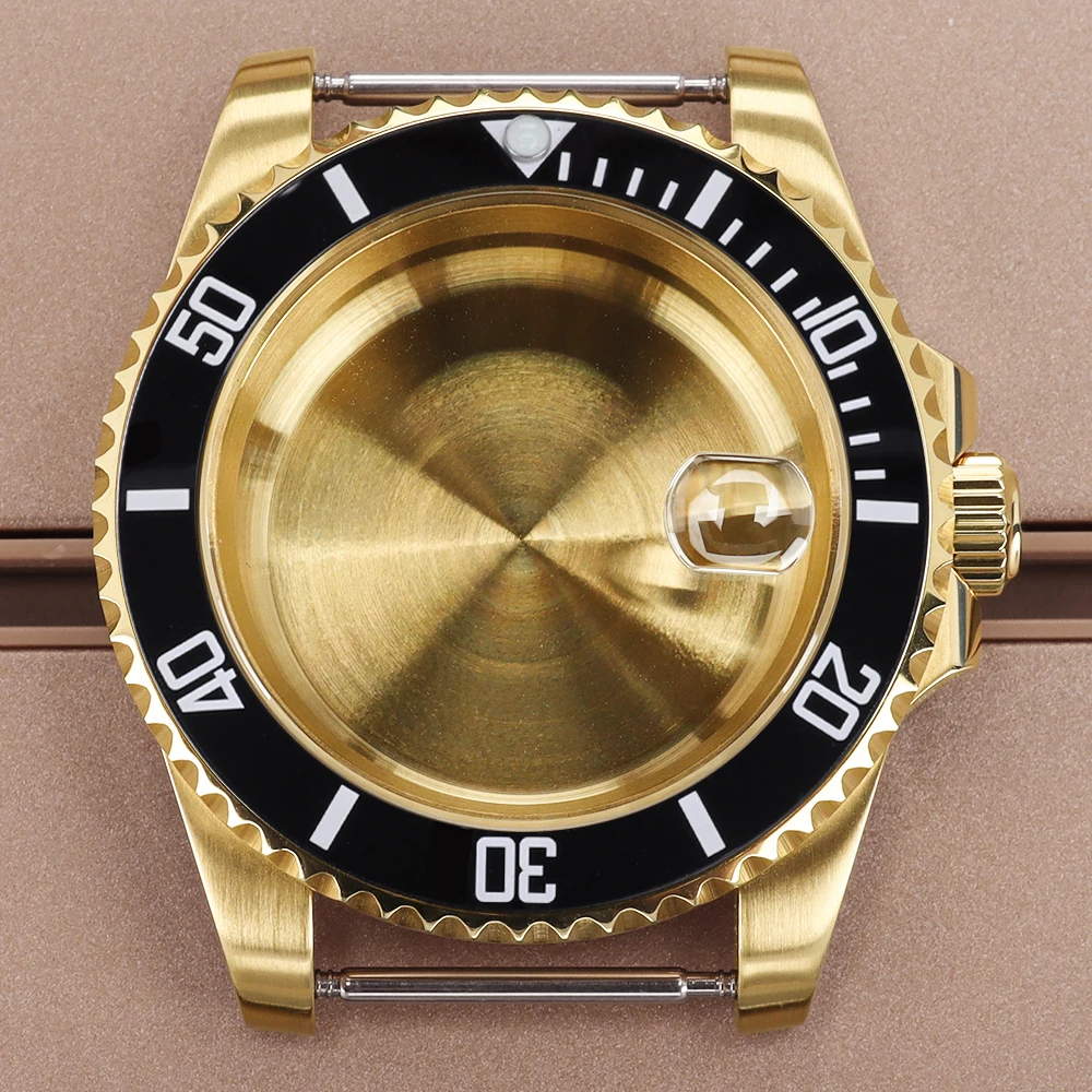 

40mm Watch Case Sapphire Glass For NH35 NH36 NH34 NH38 4R36 NH72 Miyota8215 Eta2824 Movement 28.5mmDial SUB GMT Watch Spare Part