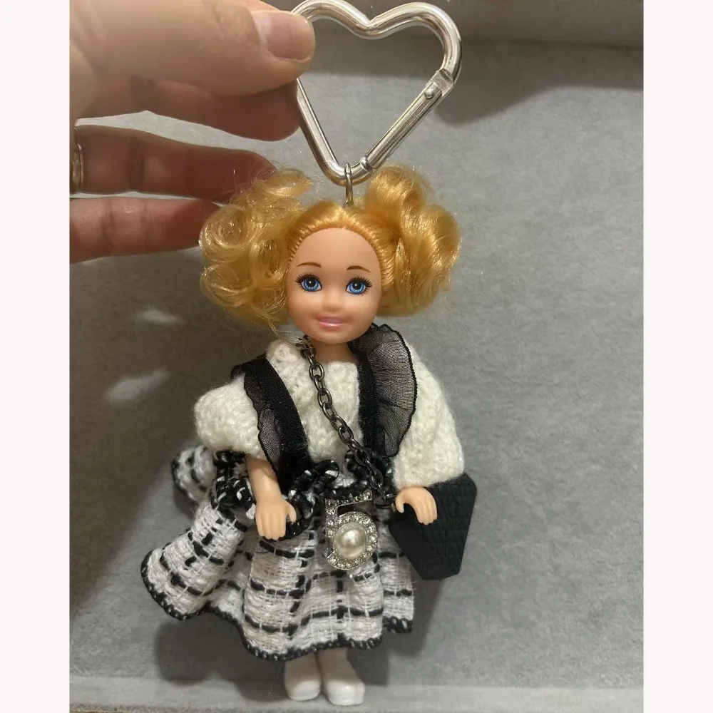 

Creative Cute Doll Pendant Hanging Ornament DIY Change Clothes Keychain Car Key Ring Gift
