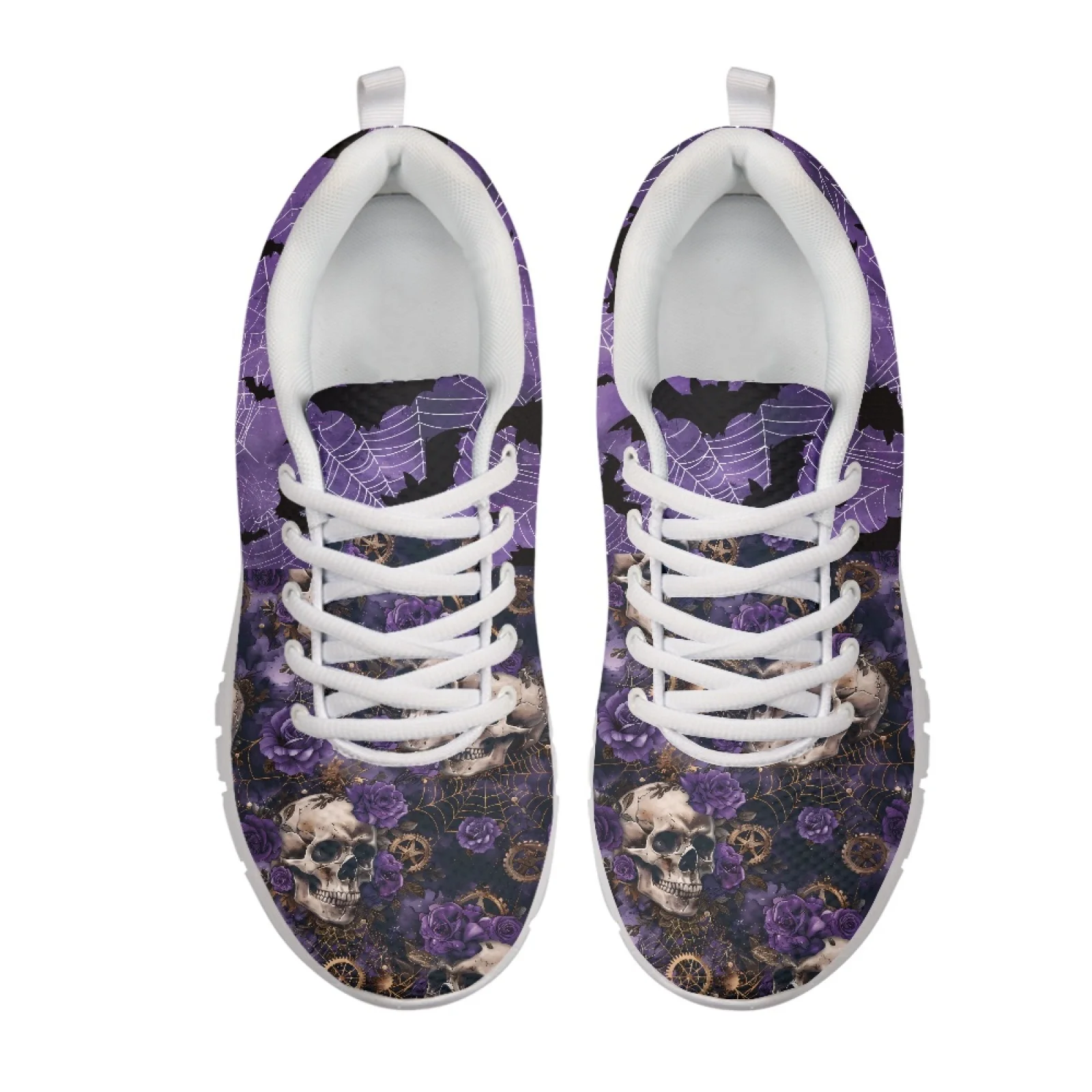 Coloranimal Spider web Women Sneakers Lace Up Breathable Mens Athletic Trainers for Walking