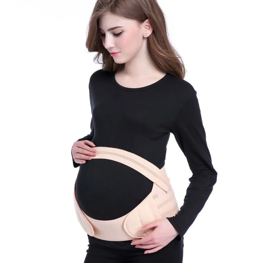 A Set Soft Breathable Maternity Belly Bands Adjustable Portable Pregnancy Belt Durable Extra Support Pregnancy Belly Belt