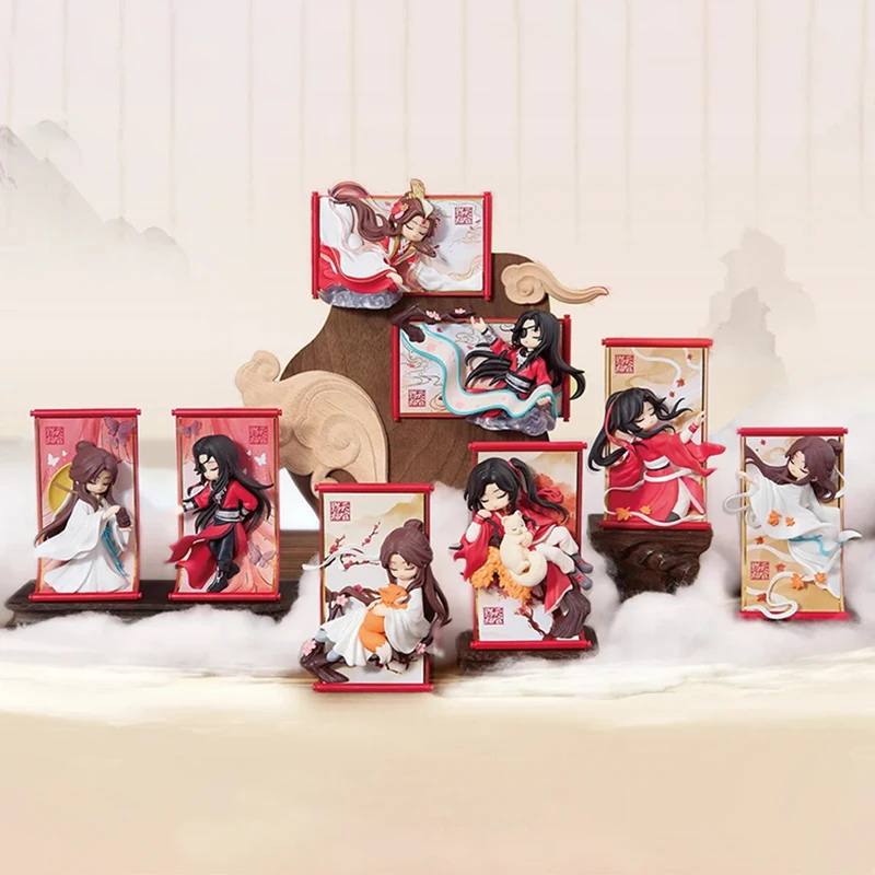 

Tian Guan Ci Fu Scroll Series Blind Box Heaven Official's Blessing Xielian Huachen Фигурка Магнит на холодильник Коробка-сюрприз Игрушки