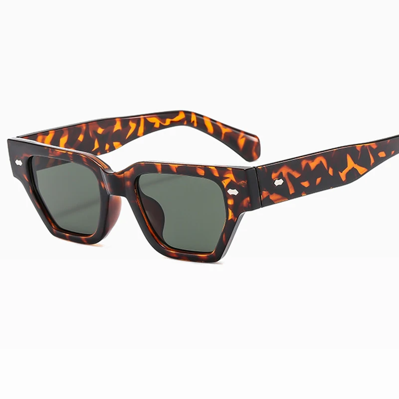 Square small frame rice nail sunglasses for men high-end trendy street photography sunglasses for women fashion designer glasses