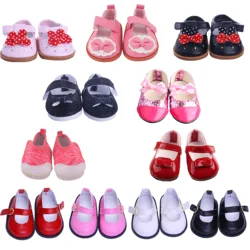 Doll Shoes& Boots 7Cm Shoes For 18 Inch American Doll&43Cm Baby Doll Accessories For Our Generation Girl DIY Toys Gifts