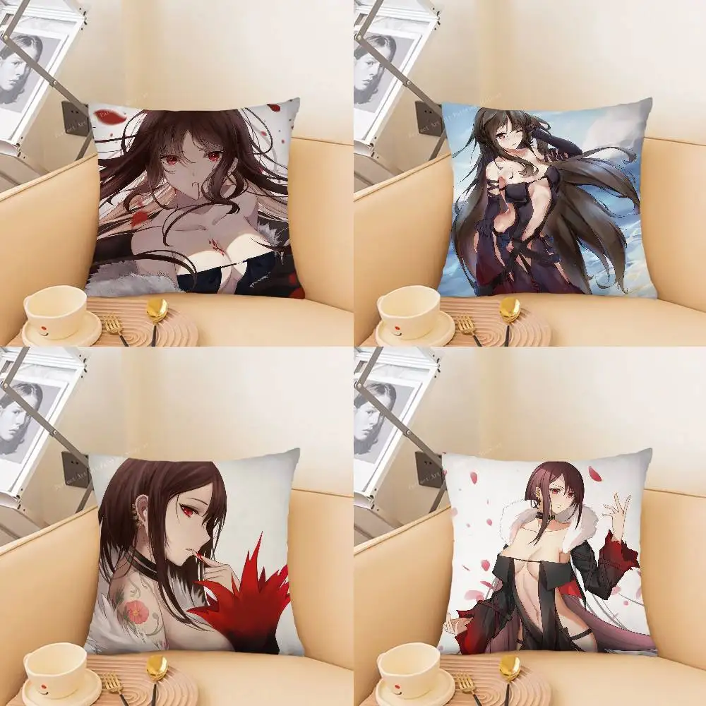 Consort Yu Animated Game Fate Grand Order Pillow Case Fashion Square Pillowcase Bedroom Sofa Room Ins Decoration Leisure