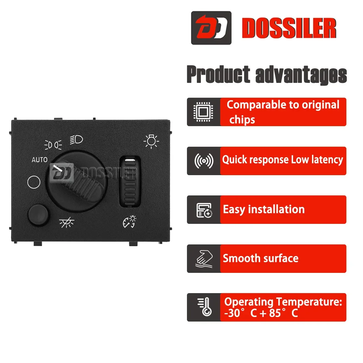 19381535 Dossiler Headlight Instrument Panel Dimmer Switch Headlight Switch for 2003-2006 Silverado Sierra ESCALADE tahoe YUKON