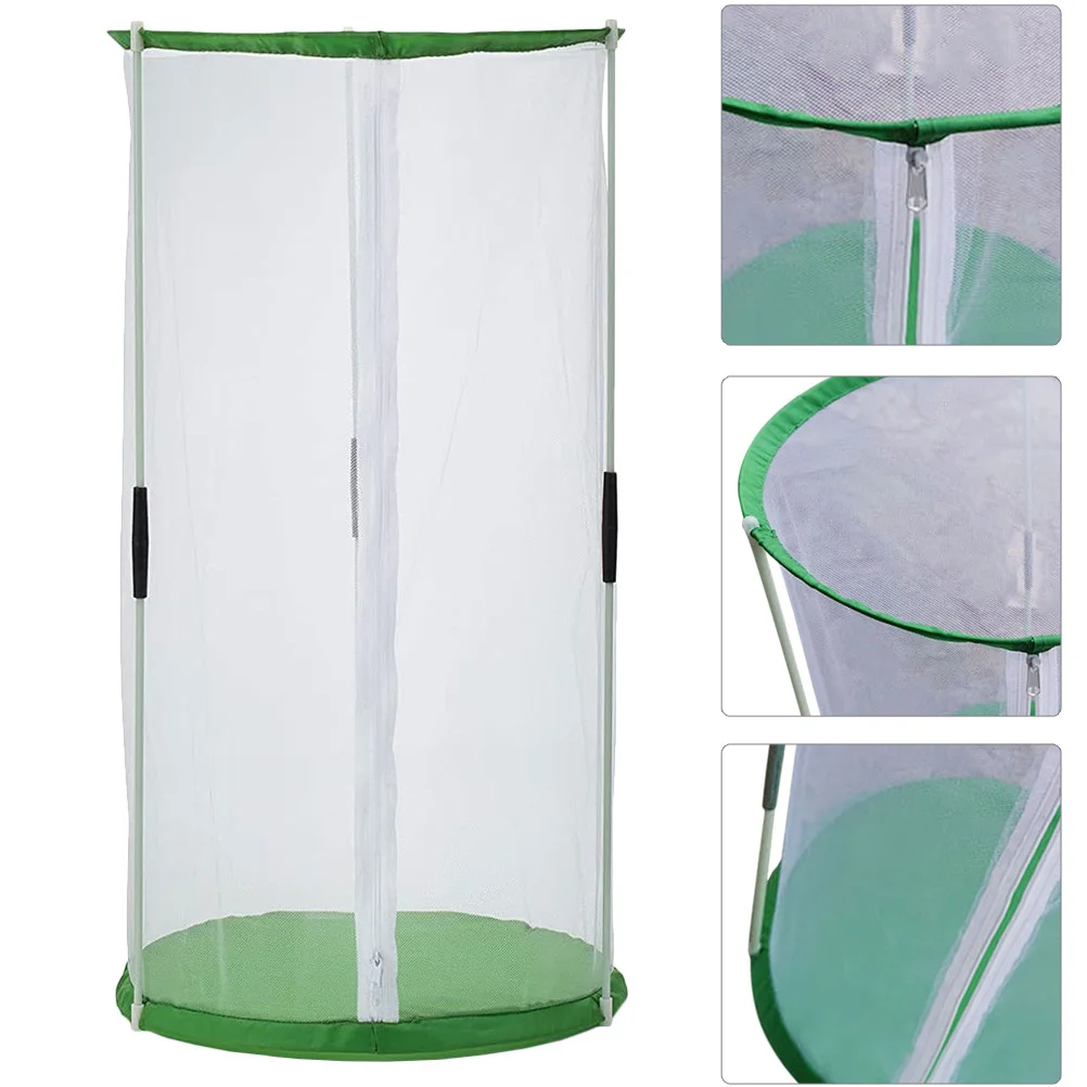 

Premium Butterflies Breeding Cage Transparent Lightweight Portable Mesh Cage for Insect Observation and Nature Exploration