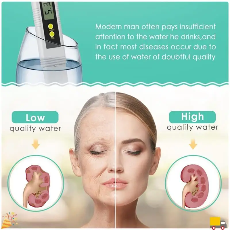 Digital PH Meter, 0.01 PH Water Quality Tester With 0-14 PH Measurement, Water PH Tester For Household Drinking Pool Easy To Use