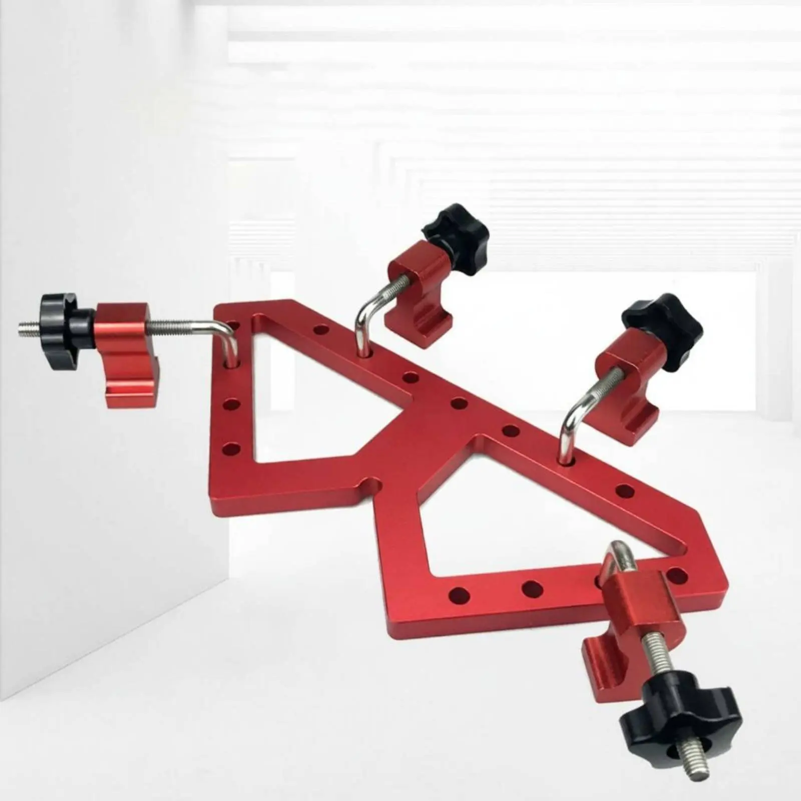 Woodworking Corner Clamp Fixed Angle Aluminum Alloy Corner Jig 90 Degree Positioning Clamp Precise Alignment for Cabinet Making