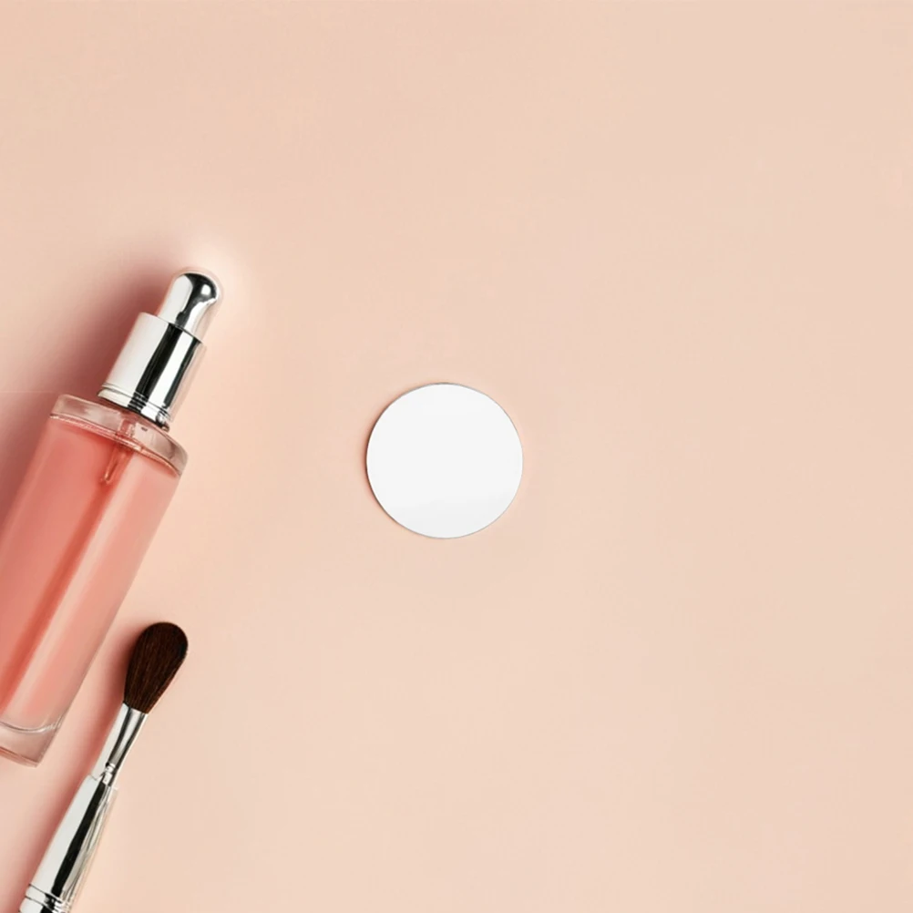 20個入り 丸型ガラスミラータイル フレームレス サークル型トレイ DIYクラフト 化粧鏡 ホームデコレーション ウェディングテーブルセンターピース用