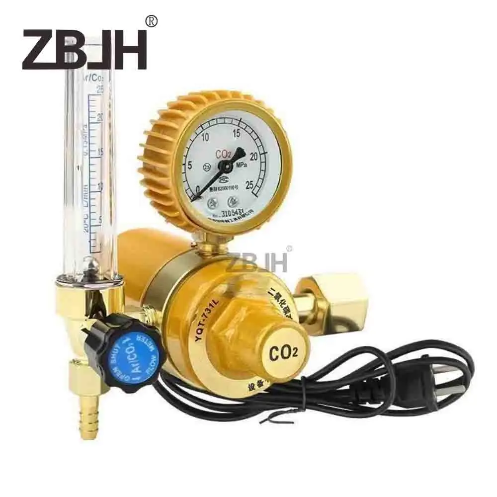 CO2 Regulator with Heater and Pressure Gauge 220V/36V