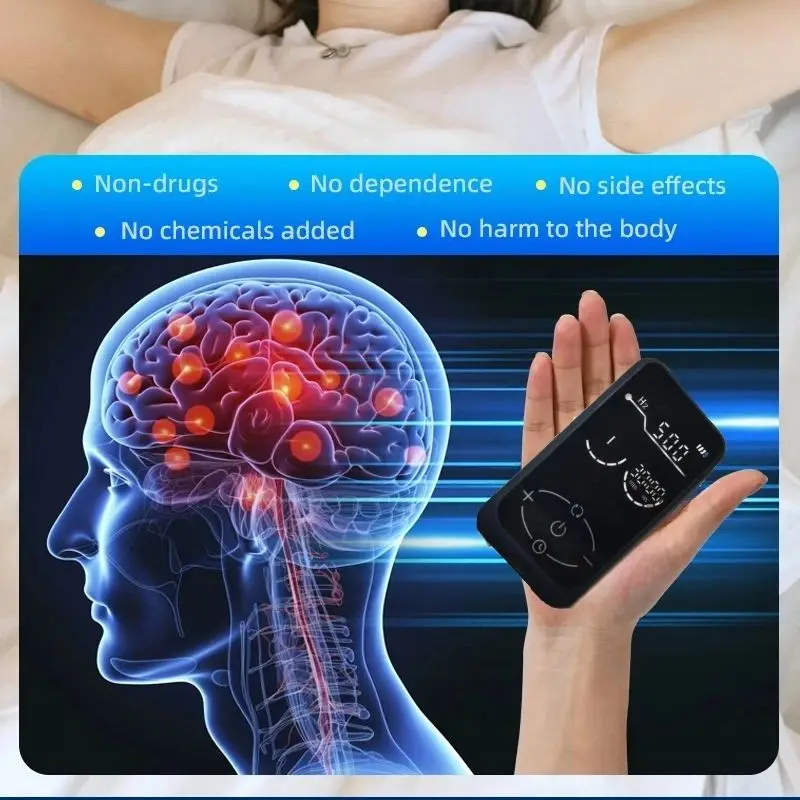 

HLKGO Wearable Sleep Therapy Device - CES Vagus Nerve Stimulation Clip for Fast, Deep Sleep