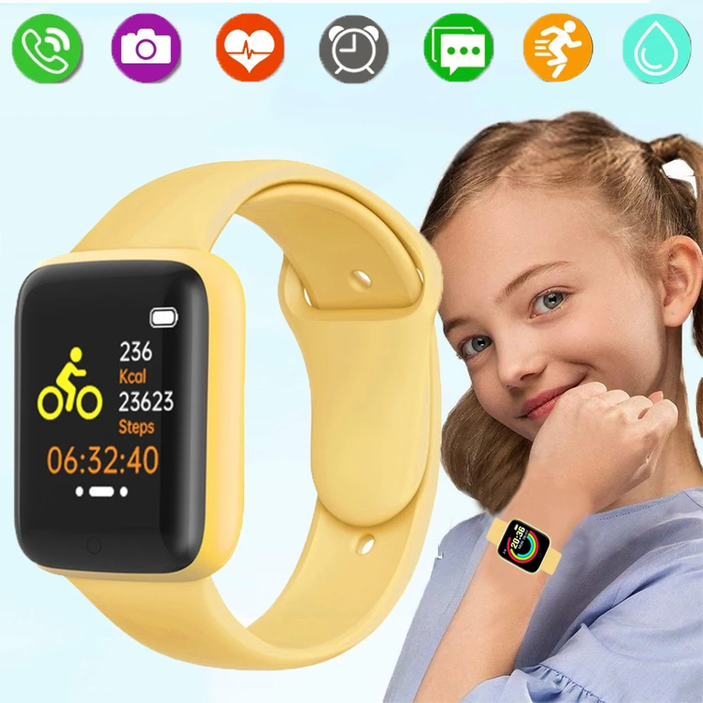 

Silicone Children Smart Watch Kids Smartwatch For Girls Boys Fitness Tracker Digital Clock Waterproof Sport Child Watches reloj