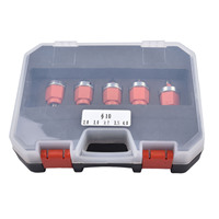 5Pcs Single Hole Puncher Bit Set Heavy Duty Hole Puncher Countersink Drill Bit Edge Banding Punch (With Box) 2.8-10mm Power Tool