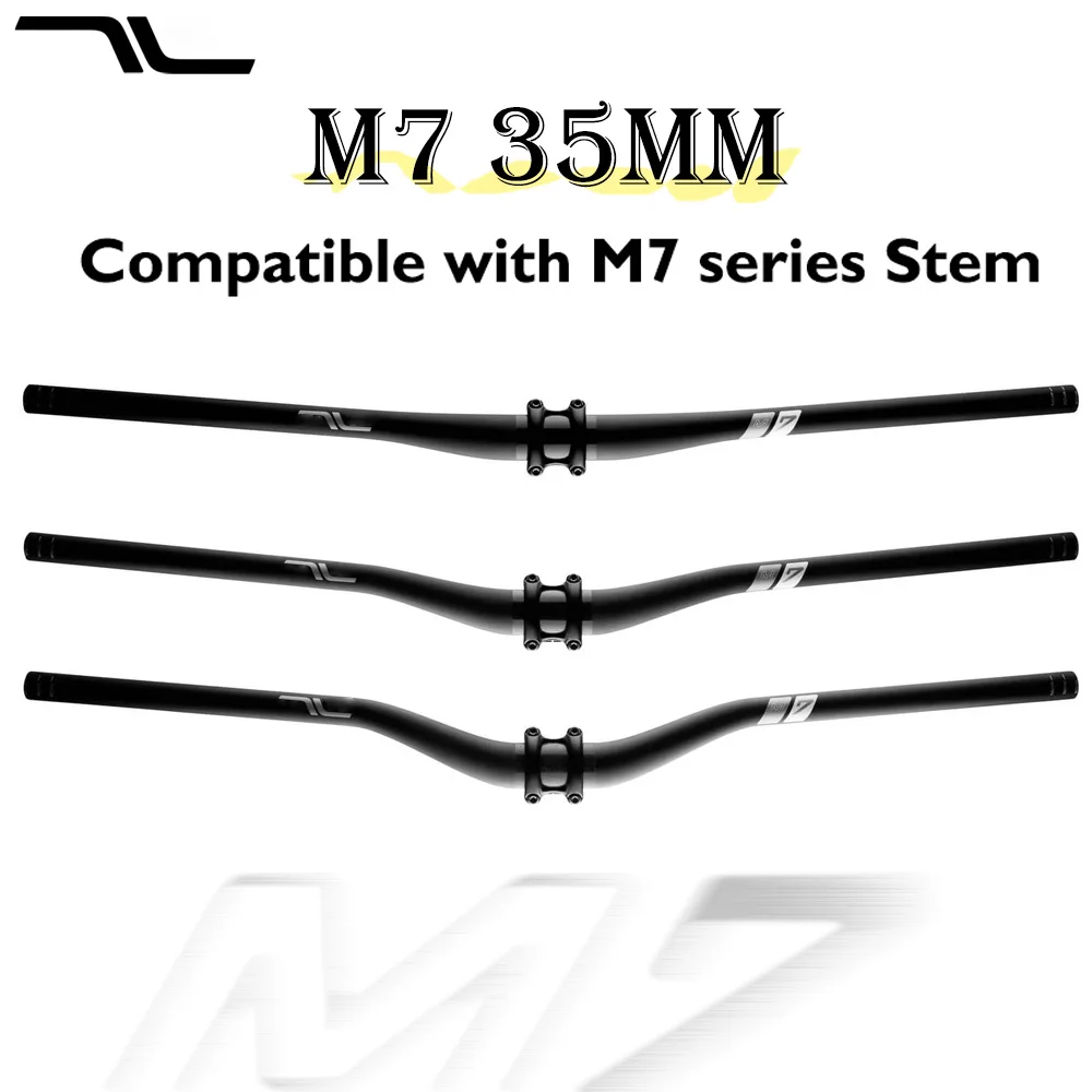 

M7 Carbon Fiber MTB Handlebar10/25/40mmSuitable for Mountain Biking/Enduro Racing Stylish Black Matte Lightweight Bike Bar 800mm