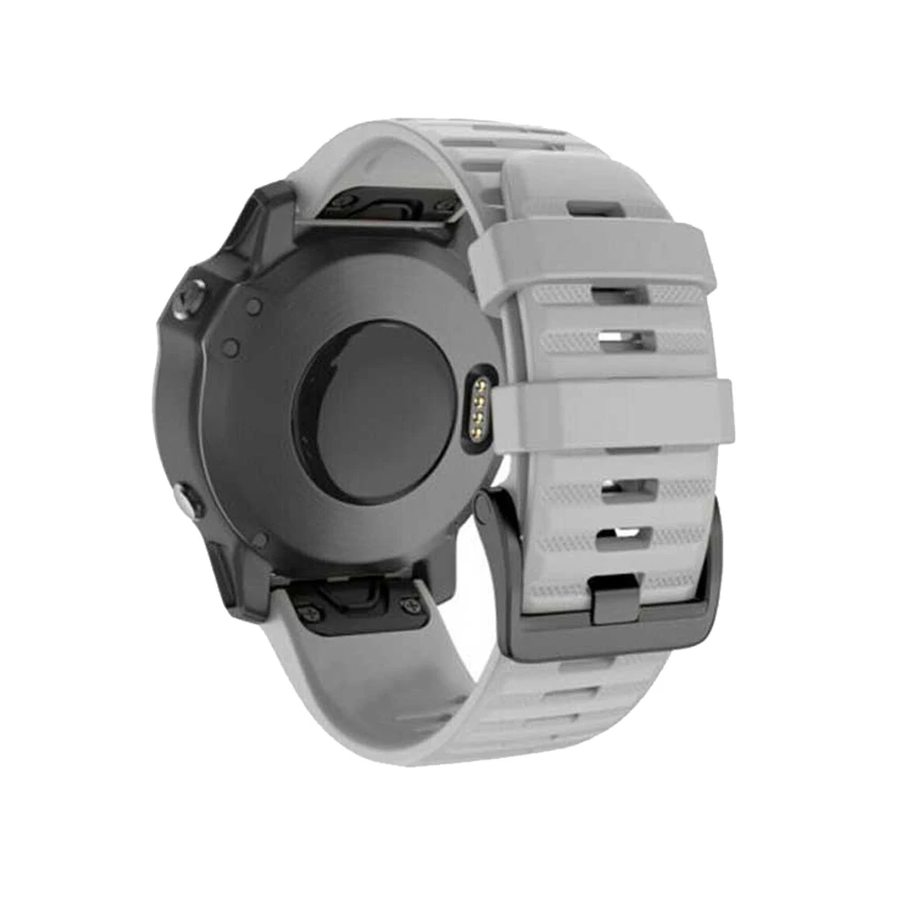 20 22 26Mm Dây Silicon Dây Đeo Dành Cho Garmin Fenix 7 7X 7S 6X 6S 6Pro 5X 5plus 3HR Đồng Hồ Vòng Tay Dây QuickFit Dây Đai