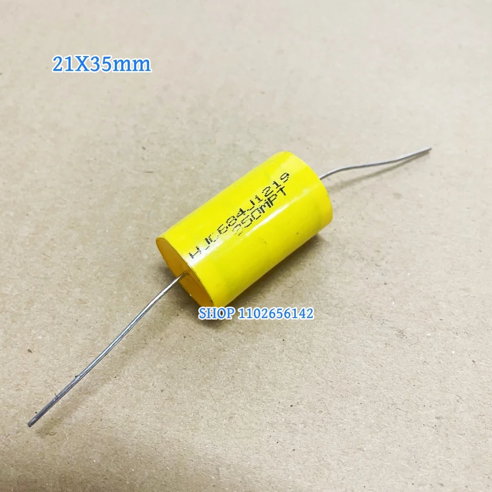 2pcs 0.68uF/850V HJC684J1219 850MPT Axial Electrodeless Audio Metal Film capacitors Coupling capacitor 684 630V 850V 0.68UF