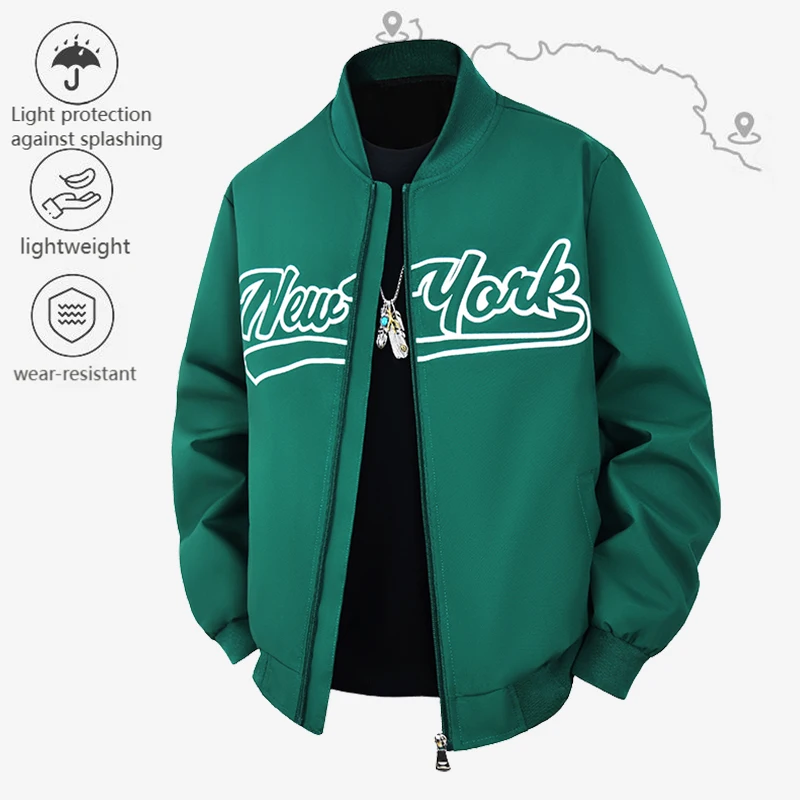 

Осенние мужские куртки, новинка 2025 года, куртка-бомбер, бейсбольная университетская куртка для колледжа, пилота ВВС, водонепроницаемое зимнее пальто для мужчин, уличная одежда