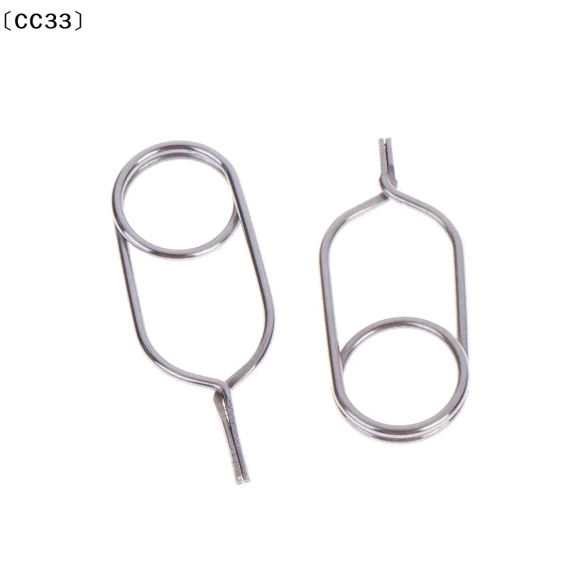 1Pc Stainless Steel Hackle Pliers Fly Tying Tool Hackle Clips Feather Wrapping Tool Fly Fishing Lures Holder Clips〔CC33〕