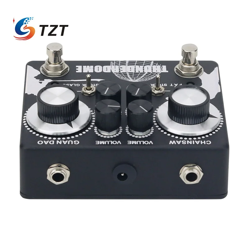 TZT 68pedals ThunderDome Dual Channel Overload Guitar Effects Pedal Replacement for King Tone The Duellist