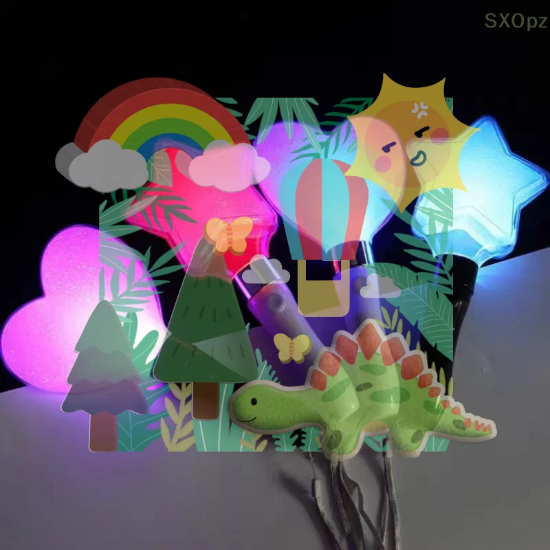 

Светящиеся палочки Star Heart Lightstick, мини-лайтстики, световые палочки для концертов, световые палочки-подставки для концертов, подарки для фанатов