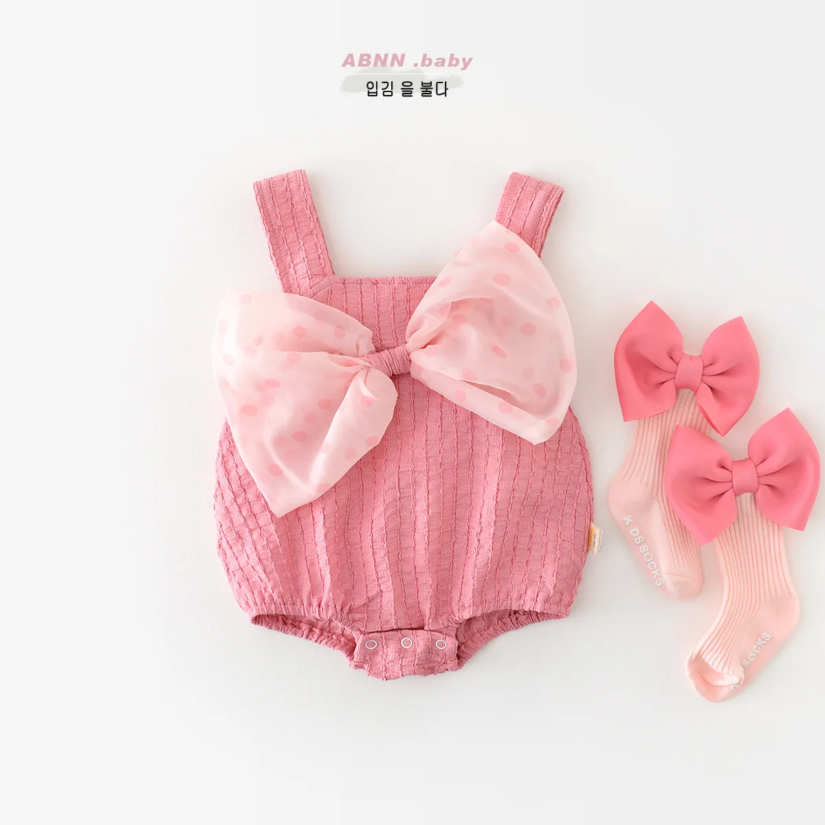 

Jenny&Dave 2023 Summer New Female Baby Sling Bodysuit Baby Sweet Princess Style Sweetheart Sweetheart Sweetheart Sweetheart Swee