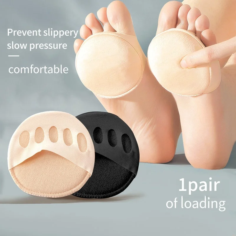 Foot Pad รองเท้าส้นสูง Forefoot Pad, Soft Invisible Metatarsal Support, Non-Slip Absorbs Shock Insole พื้นรองเท้าสบาย