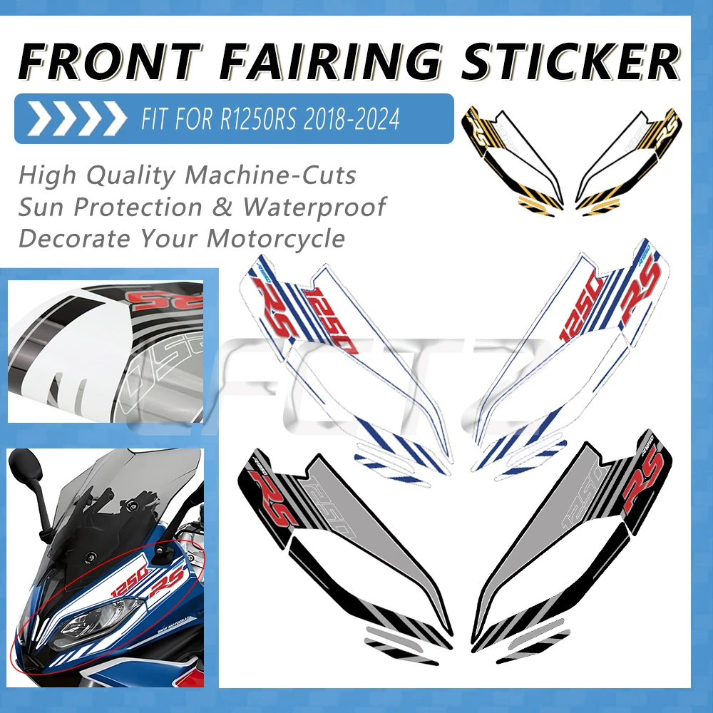 Motorcycle Front Fairing Anti-scratch Protection Stickers Fit for BMW  R1250RS R 1250 RS 2018-2024 2019 2020 2021 2022 2023