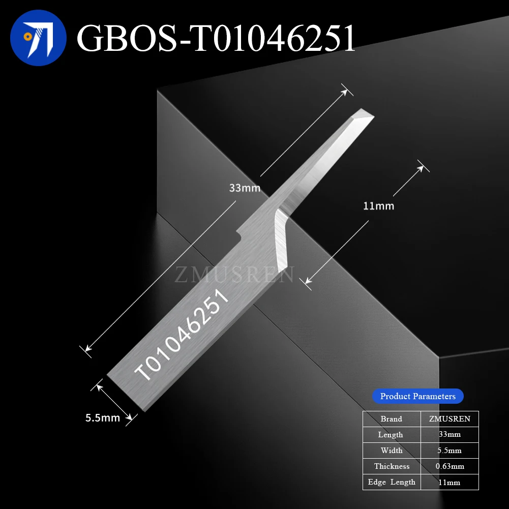 10 قطعة GBOS الاهتزاز سكين T01046251 46253L 40073R 39999 33856 صالح ATOM الرقمية القاطع الجلود شبكة النسيج إيفا شفرة القطع