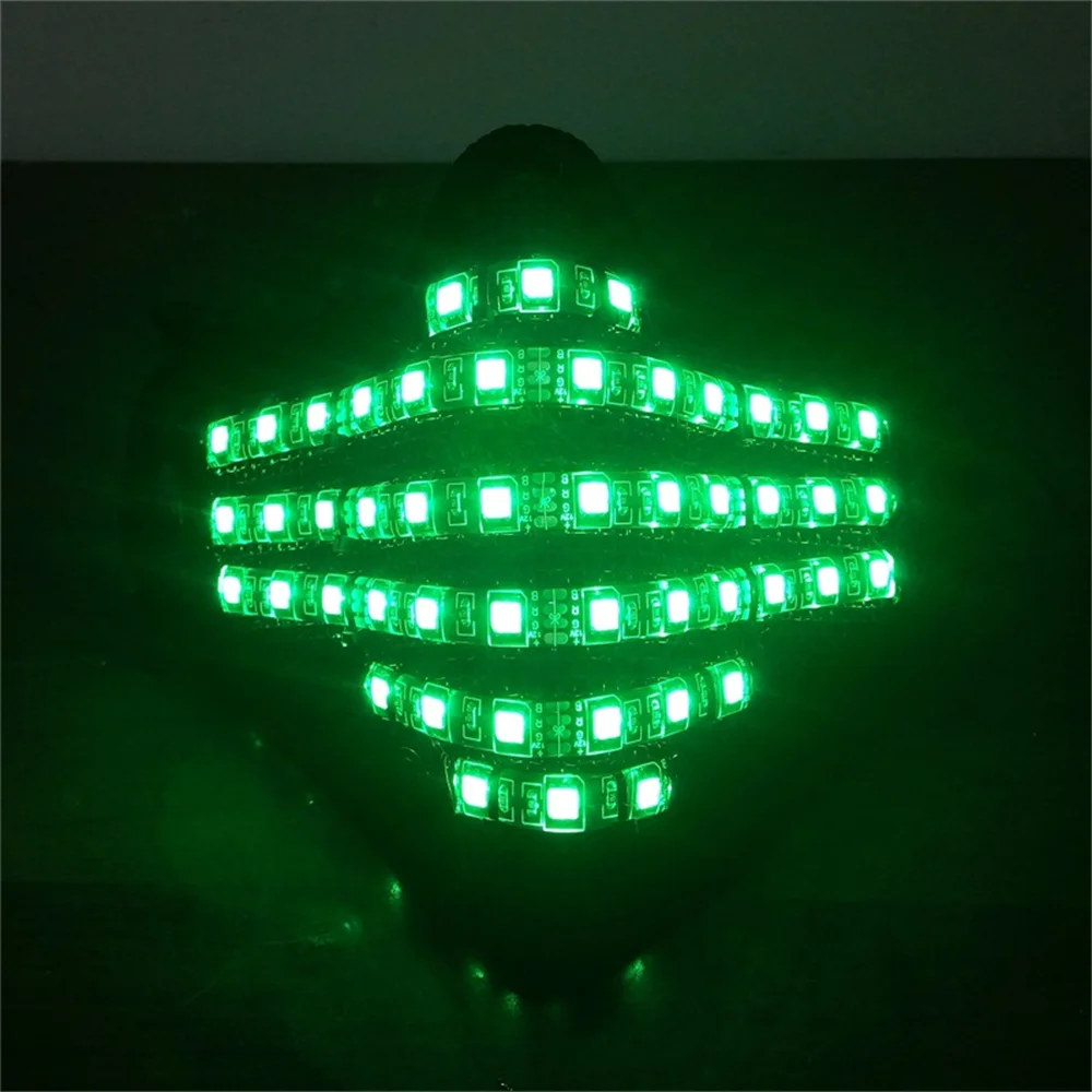 Magicool Cheap Price Led Mask Gloves Halloween Christmas Carnival Costume Party Game Button Control Facemask Glasses Domino