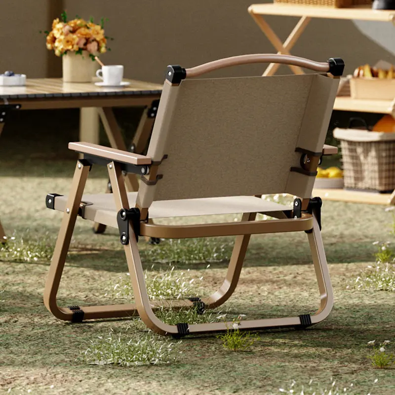 

Outdoor Folding Camping Chair Backrest Armchair Relaxing Camping Chair Lightweight Cadeira Ao Ar Livre Sports Entertainment
