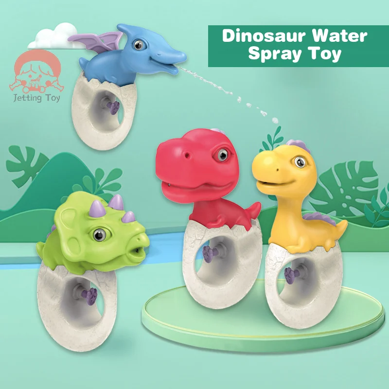 

Summer Outdoor Toy with Dinosaur Theme; Water Spray Feature for Beach and Pool Playtime Games